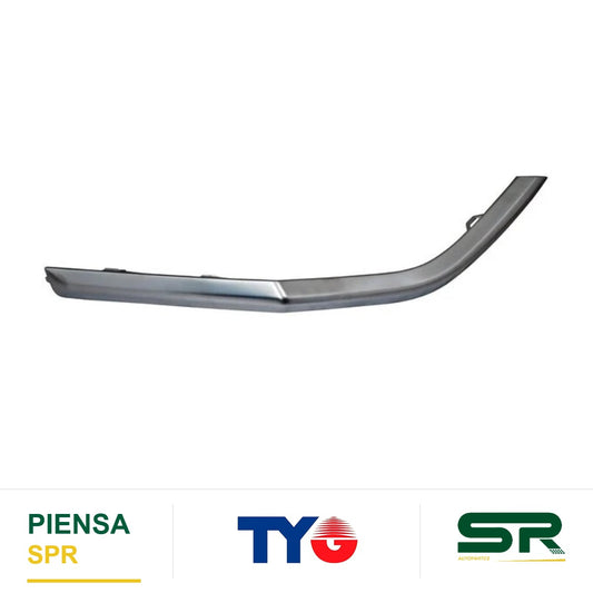MOLDURA HYUNDAI FASCIA SANTA FE 2019 2020 PLATA TRASERO IZQUIERDO TYG HDHDSF19TCL