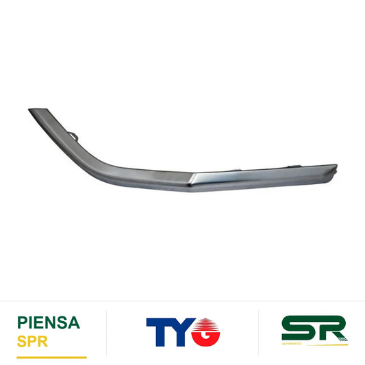 MOLDURA HYUNDAI FASCIA SANTA FE 2019 2020 PLATA TRASERO DERECHO TYG HDHDSF19TCR
