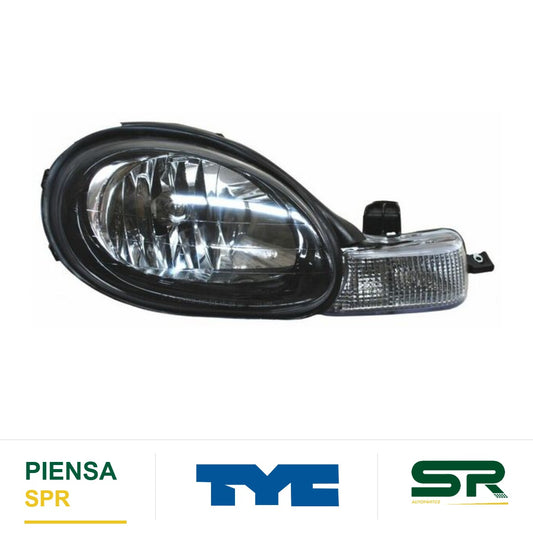 FARO DERECHO FONDO NEGRO CON CUARTO DODGE NEON 2000-2002 TYC