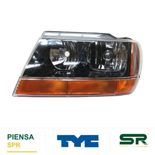 FARO IZQUIERDO FONDO NEGRO JEEP GRAND CHEROKEE 1999-2004 CUARTO CCCC. TYC