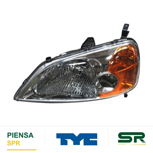FARO IZQUIERDO HONDA CIVIC 2001-2003 4P TYC