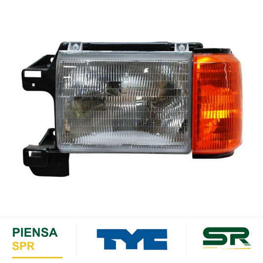 FARO IZQUIERDO CON CUARTO SIN CROMO CON BASE FORD PICKUP 1987-1991 TYC