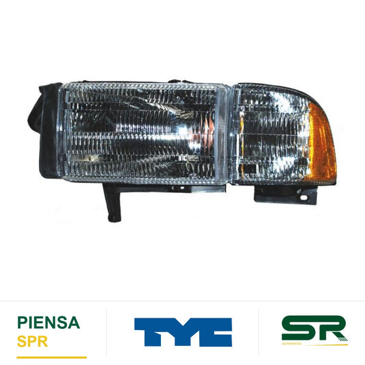 FARO IZQUIERDO CON CUARTO CON BASE DODGE PICKUP 1994-2001 RAM TYC