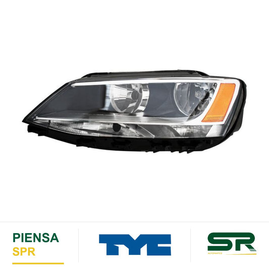 FARO IZQUIERDO VOLKSWAGEN JETTA BICENTENARIO 2010-2018 P / 1 CUARTO REFLEJANTE TYC