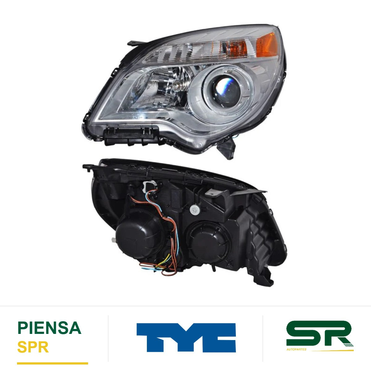 FARO IZQUIERDO CON LUPA CHEVROLET EQUINOX 2010-2015 LTZ USA TYPE TYC