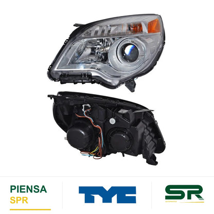 FARO IZQUIERDO CON LUPA CHEVROLET EQUINOX 2010-2015 LTZ USA TYPE TYC