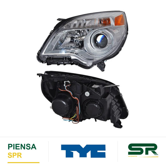 FARO IZQUIERDO CON LUPA CHEVROLET EQUINOX 2010-2015 LTZ USA TYPE NSF TYC