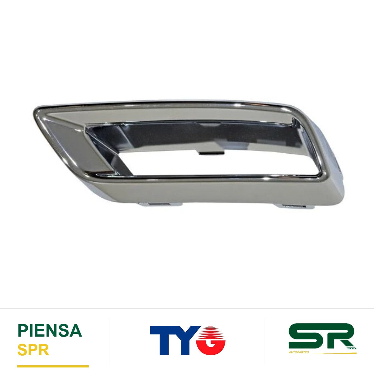 MOLDURA FASCIA TRASERA DERECHA CROMADA 4 PUERTAS CHEVROLET AVEO 2024-2026 TYG