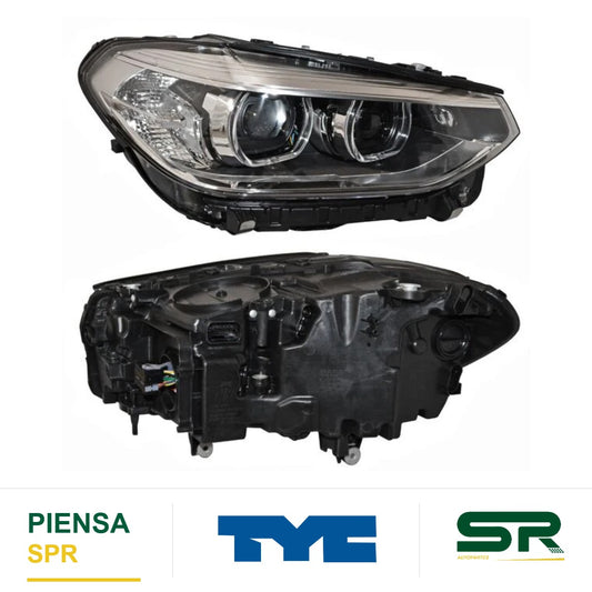 FARO DERECHO CON MOTOR CON LUPA LED BMW X3 2018-2021 S TYC1 TYC