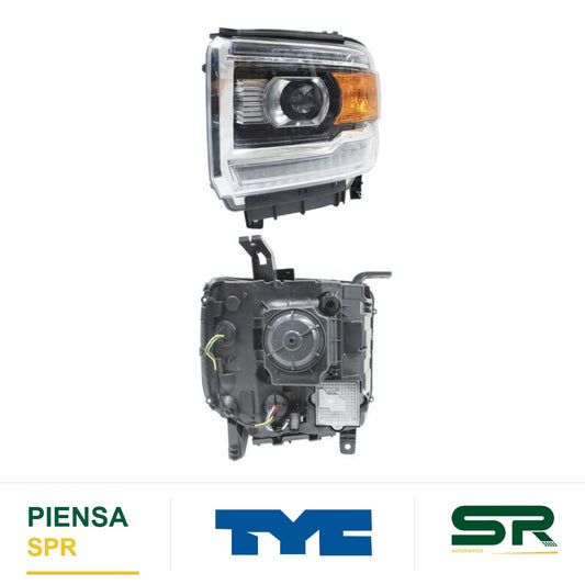 FARO IZQUIERDO ESTÁNDAR GMC SIERRA C/LUZ 2014-2015 TYC