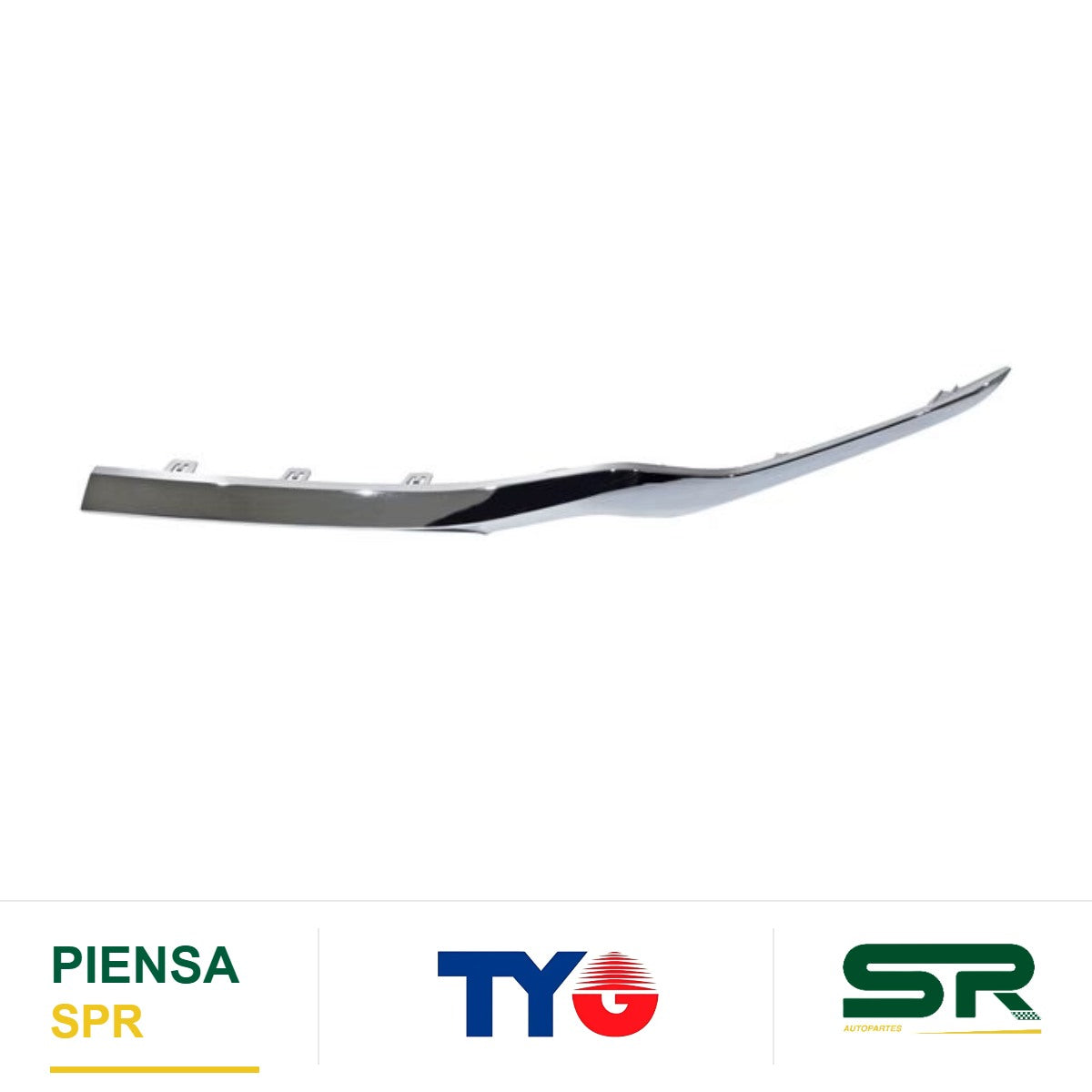 MOLDURA FASCIA DELANTERA IZQUIERDA CROMADA CHEVROLET CAVALIER 2022-2024 TYG