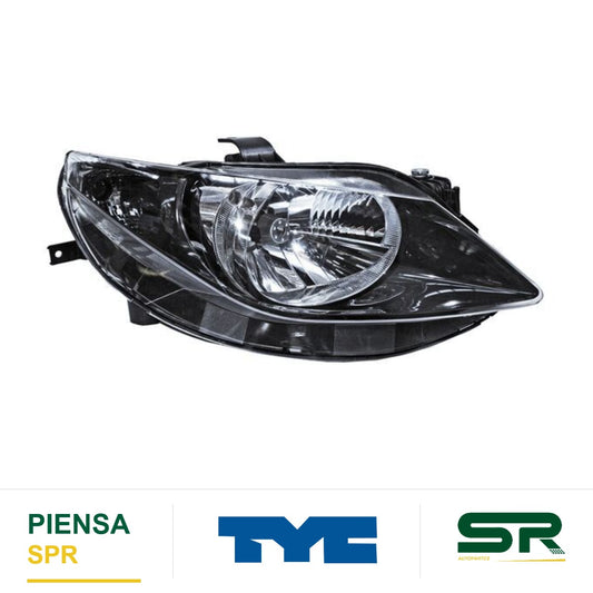 FARO DERECHO FONDO NEGRO AS SEAT IBIZA 2010-2012 UN TYC