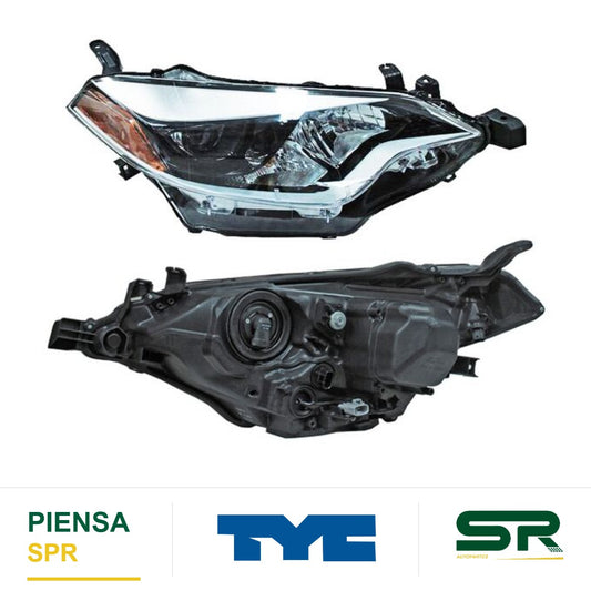 FARO DERECHO TOYOTA COROLLA 2014-2016 C / FOCOS TYCM TYC
