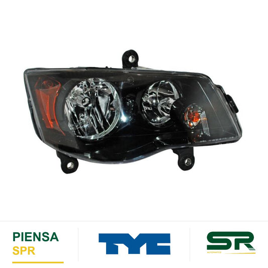 FARO DERECHO FONDO NEGRO DODGE TOWN & COUNTRY 2008-2016 / CARAVAN 2011-2015 TYC1 TYC