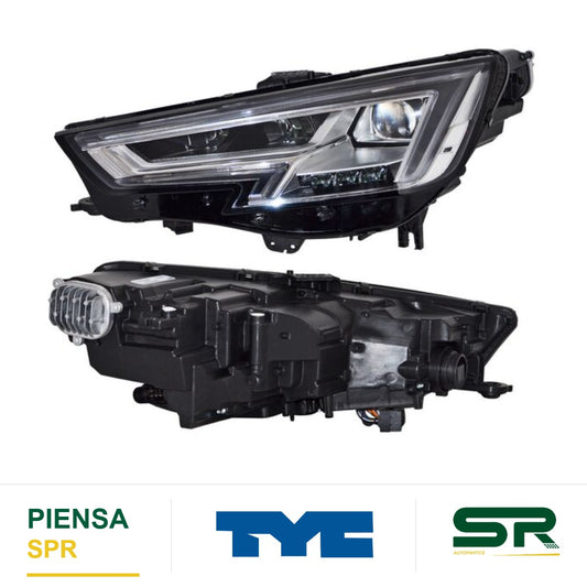 FARO IZQUIERDO 11 PINES CON MOTOR LED AUDI A4 2017-2019 S TYC2 723M TYC