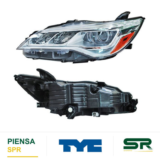 FARO IZQUIERDO FONDO CROMADO LED TOYOTA CAMRY 2015-2017 S TYC