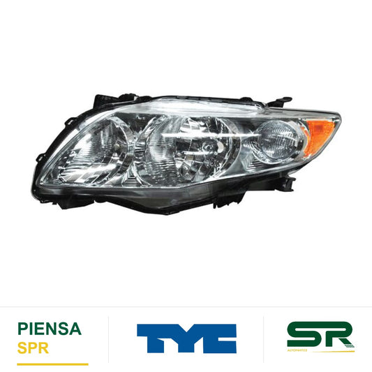 FARO IZQUIERDO FONDO CROMADO TOYOTA COROLLA 2009-2010 TYC