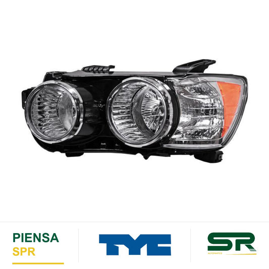 FARO IZQUIERDO CROMADO CHEVROLET SONIC 2012-2016 LTZ C / AROS S C / REFLEJANTE TYC