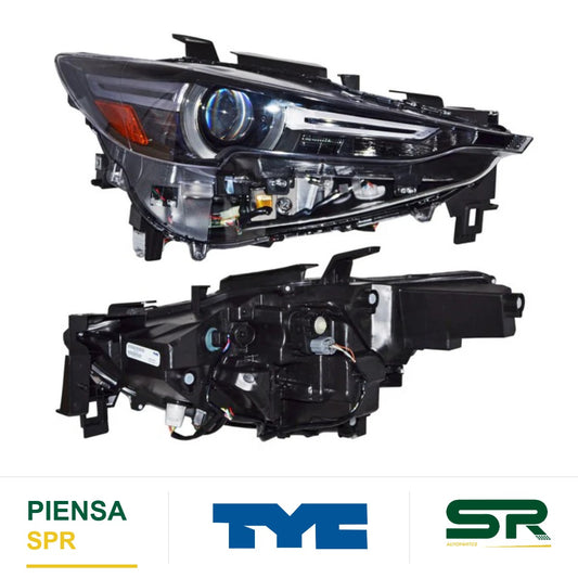 FARO DERECHO CON MOTOR LED MAZDA CX5 2018-2021 S C / FUNC DE LUZ ADAP C / ESQ NEGRA TYC1 NSF 28605 PMM TYC
