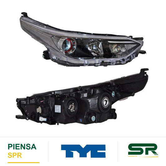 FARO DERECHO CON LUPA TOYOTA YARIS 2018-2020 TYC1 TYC
