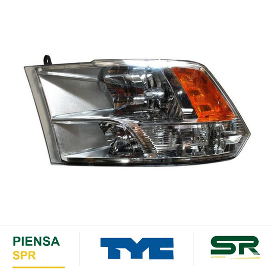 FARO IZQUIERDO DOBLE AS DODGE PICKUP 2009-2012 LARAMIE TYC