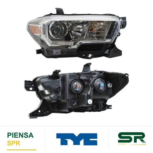 FARO DERECHO FONDO NEGRO NEGRO TOYOTA TACOMA 2017-2023 C / ANILLO INT TYC