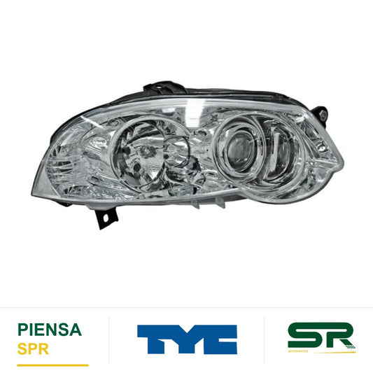FARO DERECHO FONDO CROMADO RAM 700 2015-2020 / FIAT PALIO / STRADA 2008-2014 / ALBEA 2009-2011 TYC