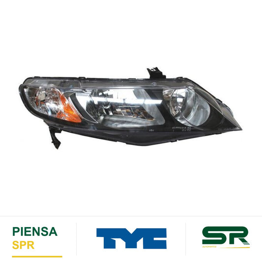 FARO DERECHO HONDA CIVIC 2006-2011 4P HIBRIDO TYC