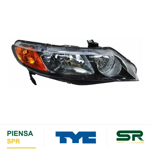 FARO DERECHO HONDA CIVIC 2006-2011 4P NO HIBRIDO 28702 TYC