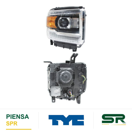 FARO DERECHO CON LUZ DE DÍA GMC SIERRA 2014-2015 TYC