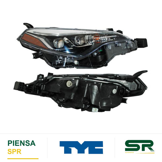 FARO DERECHO LED TOYOTA COROLLA 2017-2019 SE S G15 TYC