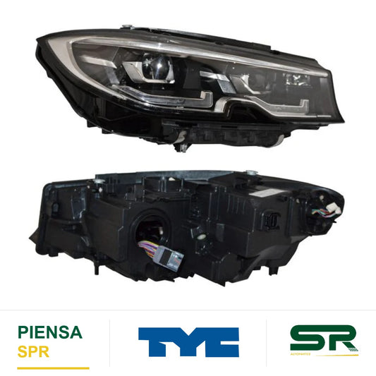 FARO DERECHO CON MOTOR CROMADO LED BMW SERIE 3 2019-2022 S C / AFS FILO TYC2 TYC