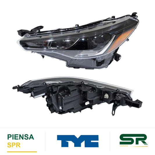 FARO IZQUIERDO CROMADO LED TOYOTA COROLLA CROSS 2022-2024 S FILO INF TYC2 723M TYC