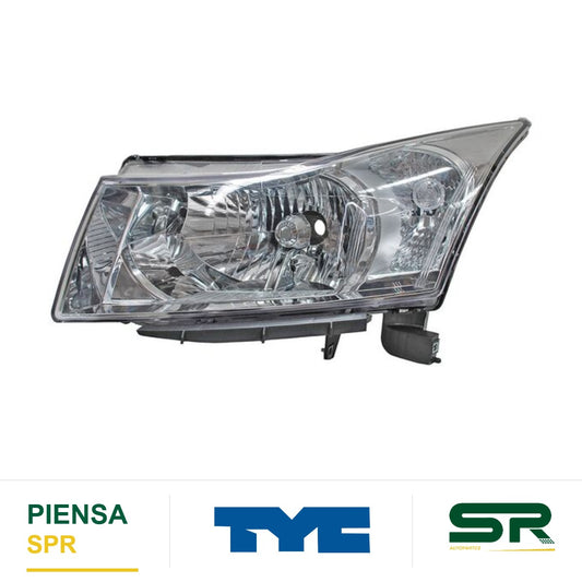 FARO IZQUIERDO CROMADO CHEVROLET CRUZE 2013-2016 FILO TYC1 TYC