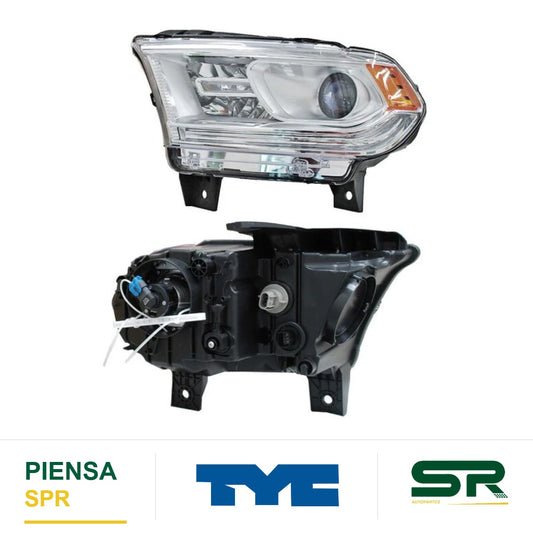 FARO IZQUIERDO FONDO CROMADO DODGE DURANGO 2014-2016 TYC