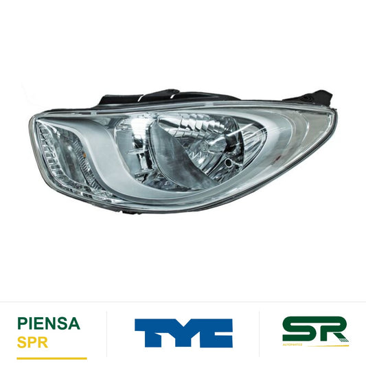 FARO IZQUIERDO FONDO CROMADO HYUNDAI I10 2011-2014 TYC