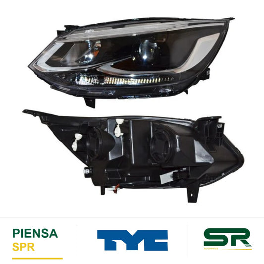 FARO IZQUIERDO CON MOTOR CROMADO ONIX 2020-2025 PREMIER FILO TYC1 28906 TYC