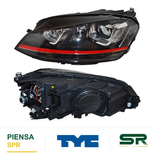 FARO IZQUIERDO CON MOTOR ELÉCTRICO VOLKSWAGEN GOLF 2015-2016 GTI TYC1 TYC