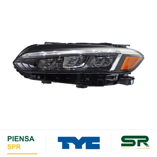 FARO IZQUIERDO FONDO CROMADO LED HONDA CIVIC 2022-2025 4P S NSF TYC