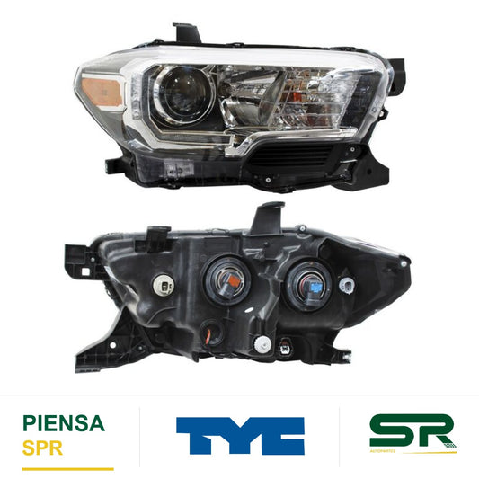 FARO DERECHO FONDO NEGRO LED TOYOTA TACOMA 2016-2023 S TYC