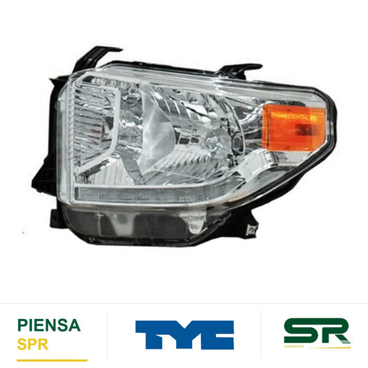 FARO IZQUIERDO FONDO CROMADO CON MOTOR LED TOYOTA TUNDRA 2014-2017 S TYC