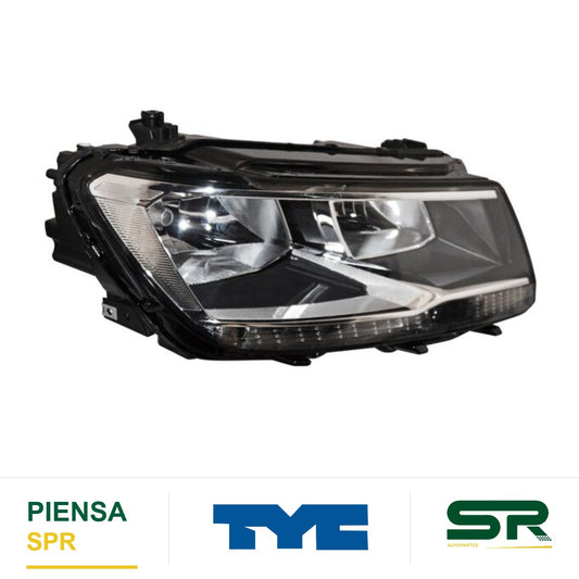 FARO DERECHO 9 PINES CON MOTOR ELÉCTRICO LED VOLKSWAGEN TIGUAN 2018-2021 S TYC2 TYC