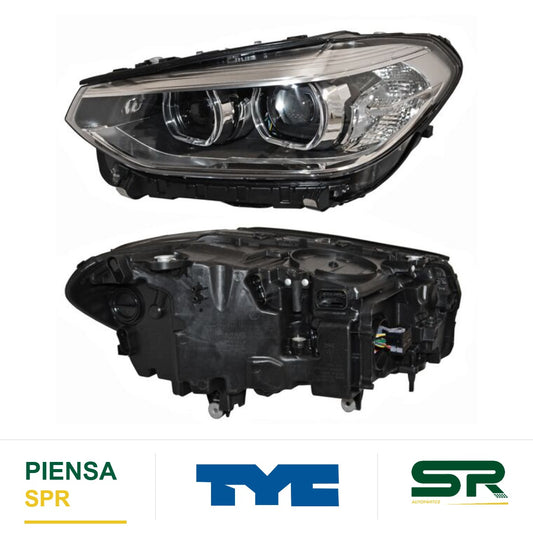 FARO IZQUIERDO CON MOTOR CON LUPA LED BMW X3 2018-2021 S TYC1 TYC