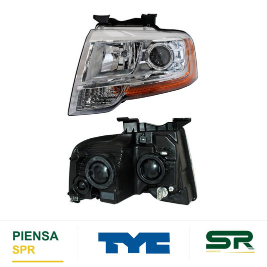 FARO IZQUIERDO FONDO CROMADO CON LUPA EXPEDITION 2015-2017 . TYC
