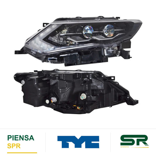 FARO IZQUIERDO CON MOTOR ELÉCTRICO LED NISSAN XTRAIL 2018-2022 EXCLUSIVE S TYC1 TYC