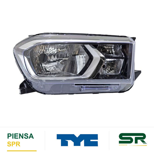 FARO DERECHO CON MOTOR ELÉCTRICO CROMADO CHEVROLET S10 MAX 2022-2026 FILO TYC1 ODC180 TYC