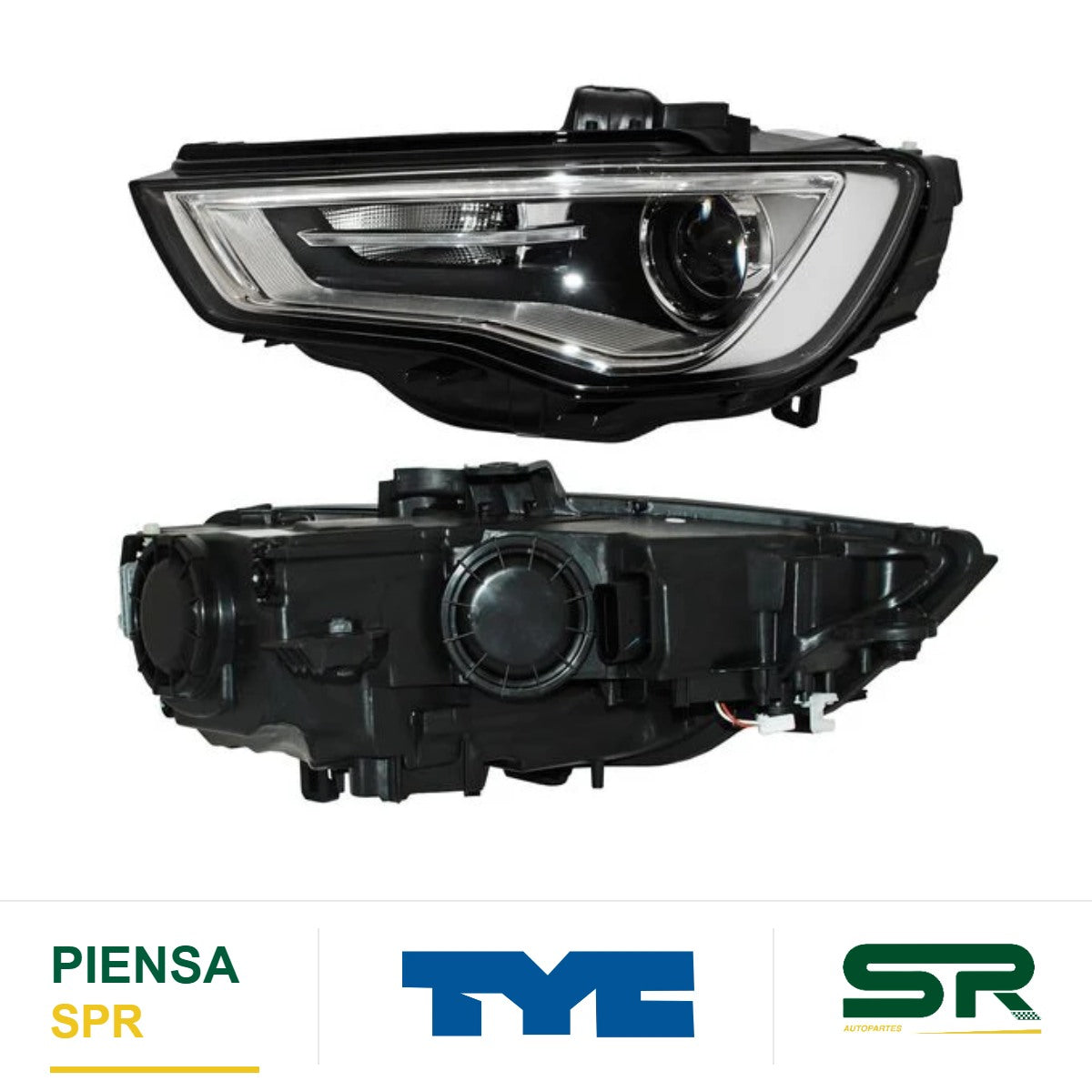 FARO IZQUIERDO CON MOTOR ELÉCTRICO LED AUDI A3 2013-2016 S CCC3 TYC