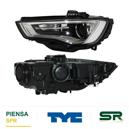 FARO IZQUIERDO CON MOTOR ELÉCTRICO LED AUDI A3 2013-2016 S CCC3 TYC