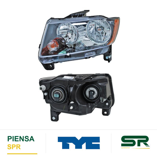 FARO IZQUIERDO FONDO NEGRO AS JEEP COMP S 2014-2017 TYC