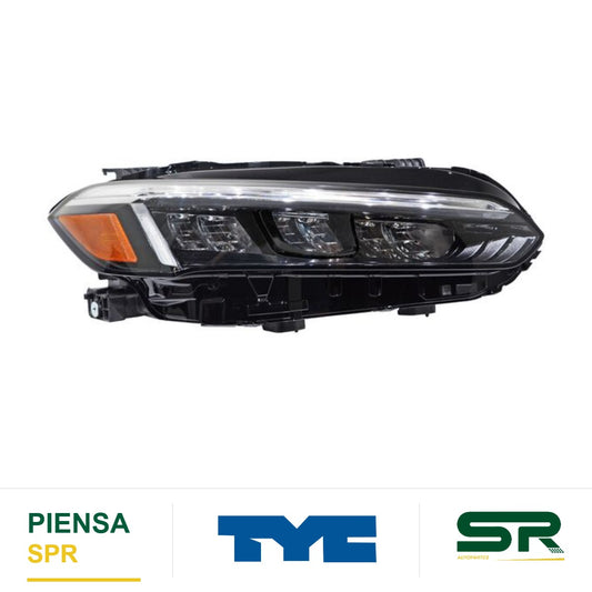 FARO DERECHO FONDO NEGRO LED HONDA CIVIC 2022-2025 4P S NSF TYC